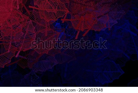 Dark Purple, Pink vector doodle pattern with leaves. Creative illustration in blurred style with leaves, flowers. Pattern for wallpapers, coloring books.