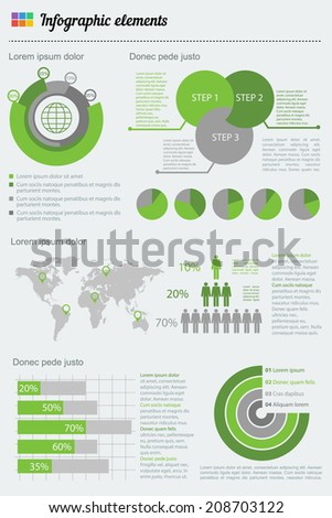 Big set of infographics elements. EPS10.