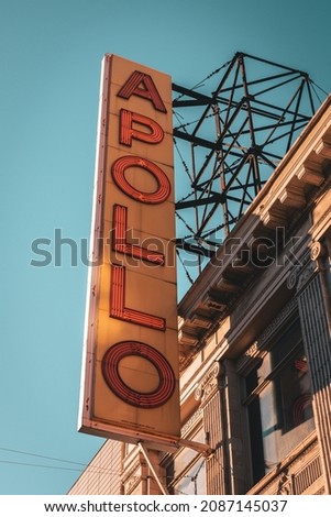 The Apollo Theater, in Harlem, Manhattan, New York City