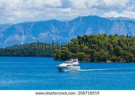 The Skorpios island in Nidri Lefkada Greece