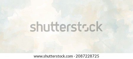 Vector watercolor art background. Old paper. Beige watercolour texture for cards or banner. Pastel color watercolour banner. Stucco. Wall. Brushstrokes and splashes. Painted template for design. Royalty-Free Stock Photo #2087228725