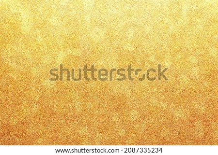 gold color glitter paper abstract, natural grunge texture background, Christmas photography