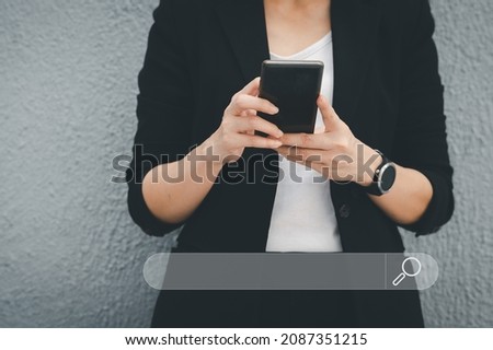 Businesswoman using tablet. Business global internet connection application technology and digital marketing big data,Digital banking and internet payment.