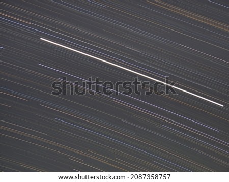 Diurnal motion in autumn night
 Royalty-Free Stock Photo #2087358757