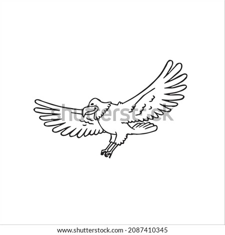 cute adult Unique and Creative eagle line art,eagle vector art,eagle line drawing,eagle illustrations With coloring book pages