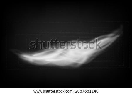 Fog or smoke, white cloudness. White smoke puff isolated on transparent background.. PNG