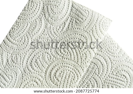 Paper white napkin texture used for kitchen cleaning, paper napkin texture