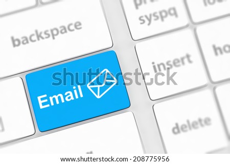 Computer keyboard with e-mail key