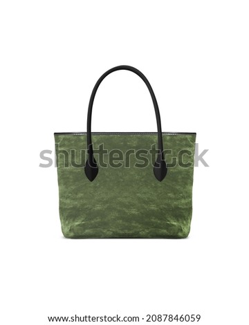 Tote bag isolated on a white background with clipping mask