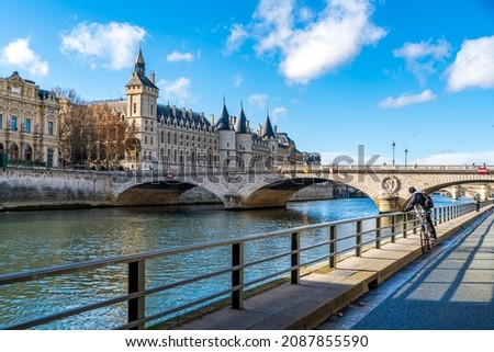 France, Paris, La Conciergerie is the old medieval Royal Palace in the center of Paris Royalty-Free Stock Photo #2087855590