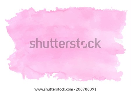 Pink watercolor background. Illustration made in a vector.