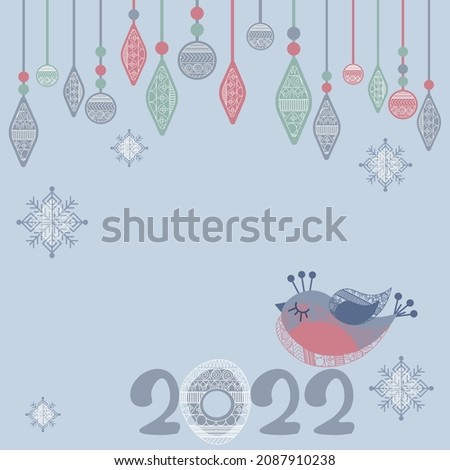 Happy new year greeting card. Universal Winter Holidays art templates. Vector illustrations.