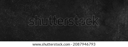 Wide table top wood chalkboard food bg background texture pattern in college back to school surreal wallpaper for Black Friday bacground dust white chalk grunge. black stone scratch wall blackboard. Royalty-Free Stock Photo #2087946793