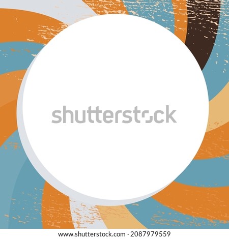 abstract retro  sun  rays with empty space for text vector background