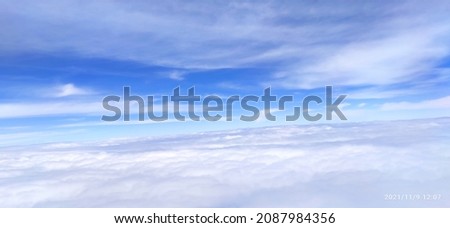 Clouds photo during a flight
