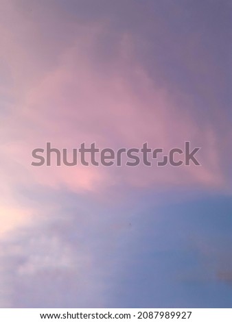 Real picture of twilight sky taken in the evening
