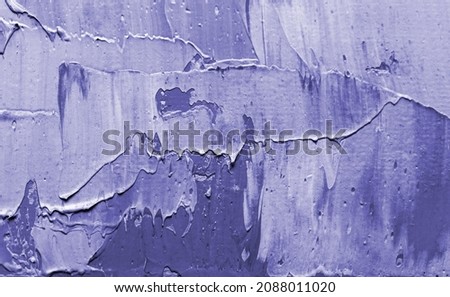 Colorful painted canvas as background. New 2022 trending PANTONE 17-3938 Very Peri color
 Royalty-Free Stock Photo #2088011020