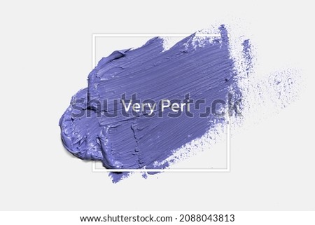 Card with color very peri color 2022 on white background Royalty-Free Stock Photo #2088043813