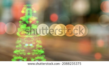 blur bokeh light christmas color