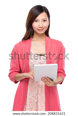 Woman use digital tablet