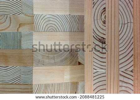 Cross Laminated Timber CLT Exhibit in Portland Oregon Royalty-Free Stock Photo #2088481225