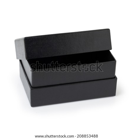 Black Box Isolated on White Background