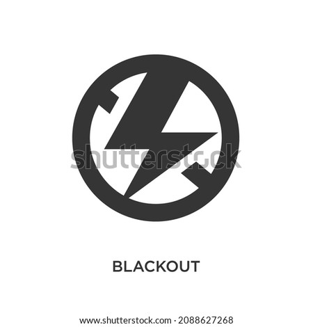 Power outage, Blackout, Electricity ban icon stock illustration Royalty-Free Stock Photo #2088627268