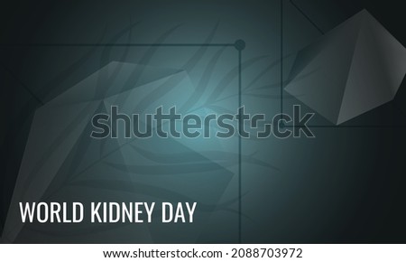 World Kidney Day. Design suitable for greeting card poster and banner