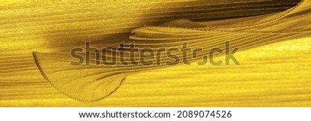 tissue, textile, cloth, fabric, web, texture, yellow gold corrugation fabric, undulation ripple wave
