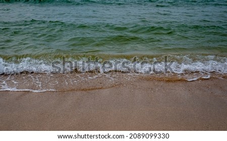 small waves on the beach