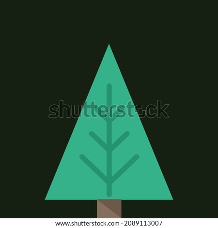 Decorative christmas tree and background art