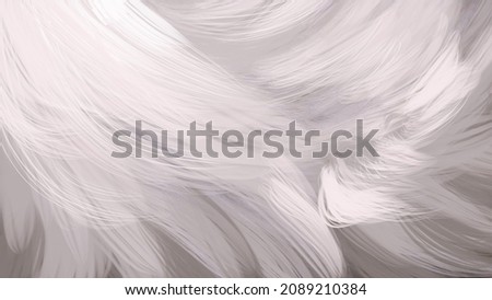 Animal fur background, wallpaper and texture. Drawn, light, bright, interesting background of beige animal fur.