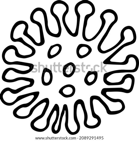 Coronavirus vector illustration include icon of virus