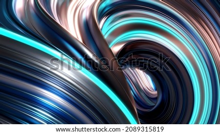 Abstract Colorful Gradient 3d Wave Background Wallpaper Royalty-Free Stock Photo #2089315819