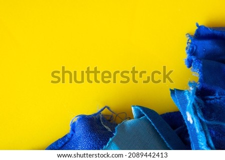 Photo of colorful vivid vibrant yellow background
