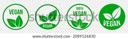 Vegan icon set. Line art style. Organic, bio, eco symbols. Vector illustration isolated on transparent background Royalty-Free Stock Photo #2089526830