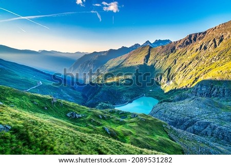 Morning Glory over the National Park Hohe Tauern at the High Alpine Road, Grossglockner, Austria