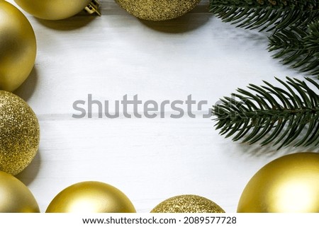 Christmas background with balls. Christmas festive background with balls. New Year or Christmas banner