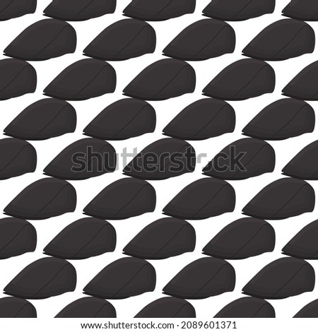 Illustration on theme colored pattern hats visor, beautiful caps in white background. Caps pattern consisting of collection hats visor for wearing. Pattern of design hats, caps visor for weather.