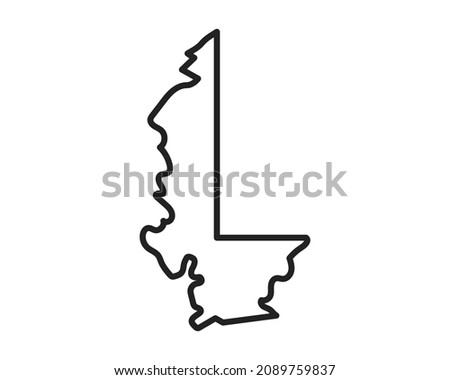 Maryland state icon. Pictogram for web page, mobile app, promo. Editable stroke.