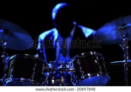 Drum Kit on the stage