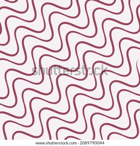 Red Wavy abstract stylish lines pattern background