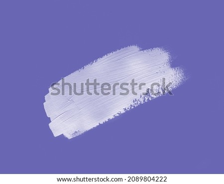 Photo of cosmetic smears in trendy very peri color.
