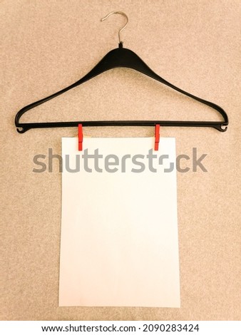 White papper for the message with decoration