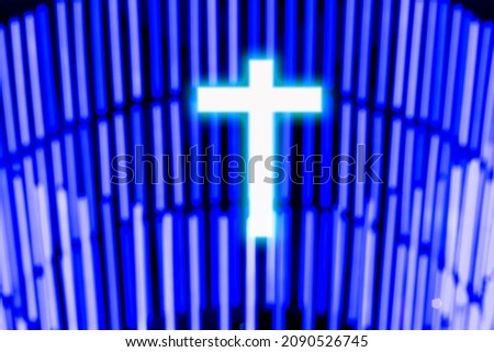 Cross symbol of christian and Jesus Christ. Belief in Jesus Christ