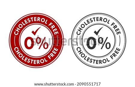 Cholesterol free logo template illustration Royalty-Free Stock Photo #2090551717