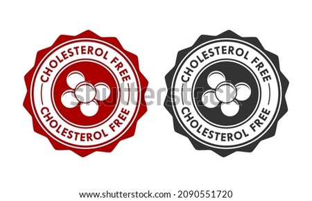 Cholesterol free logo template illustration Royalty-Free Stock Photo #2090551720