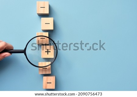 A person is looking for advantages in himself or in a situation Royalty-Free Stock Photo #2090756473