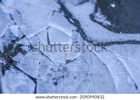 Ice and snow surface texture