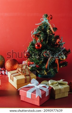 gift box in christmas day